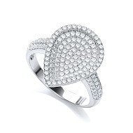 Micro Pave' Pear Shape with Cubic Zirconia on Shoulder Ring - Fine Ring - Certified Authentic – Luxury Jewellery by Im